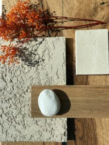 Natürliche Materialien Wand- und Bodengestaltung